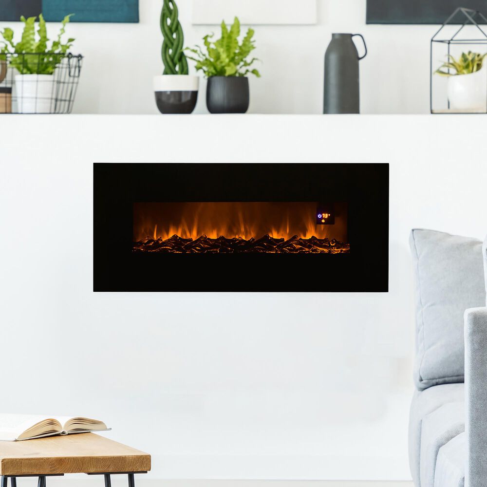 Timberlake Hastings Home 50" Electric Fireplace in Black, , large