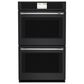 Cafe 2-Piece Kitchen Package with Matte Black 30" Smart Built-In Convection Double Wall Oven and Black 30" Touch Control Induction Cooktop, , large
