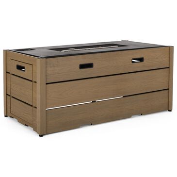 Noble House Archie 40000 BTU Rectangle Fire Pit in Brown, , large