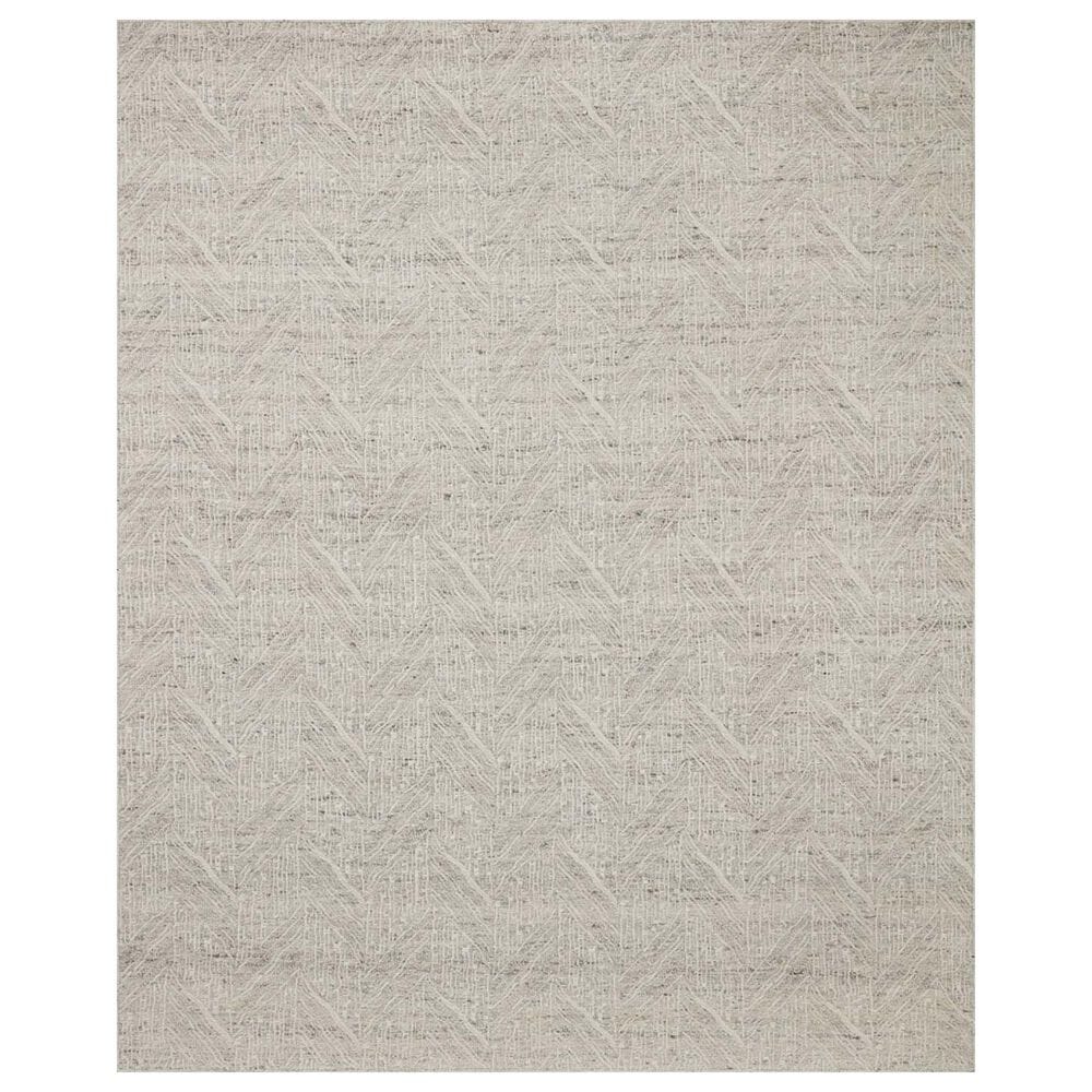 Loloi Raven 4" x 6" Silver and Ivory Area Rug, , large