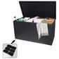 Hearth and Haven 260-Gallon Outdoor Plastic Deck Box with Elevated Base Design in Black, , large