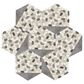 Dal-Tile Pebble Oasis Harbor 12" x 10" Tri-Hexagon Natural Stone Mosaic Sheet, , large
