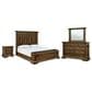 Millenium Frantanna 4 Piece California King Panel Storage Bedroom Set in Brown, , large