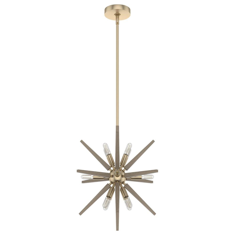 Hunter Jupiter Star 18" 12-Light Pendant in Alturas Gold, , large