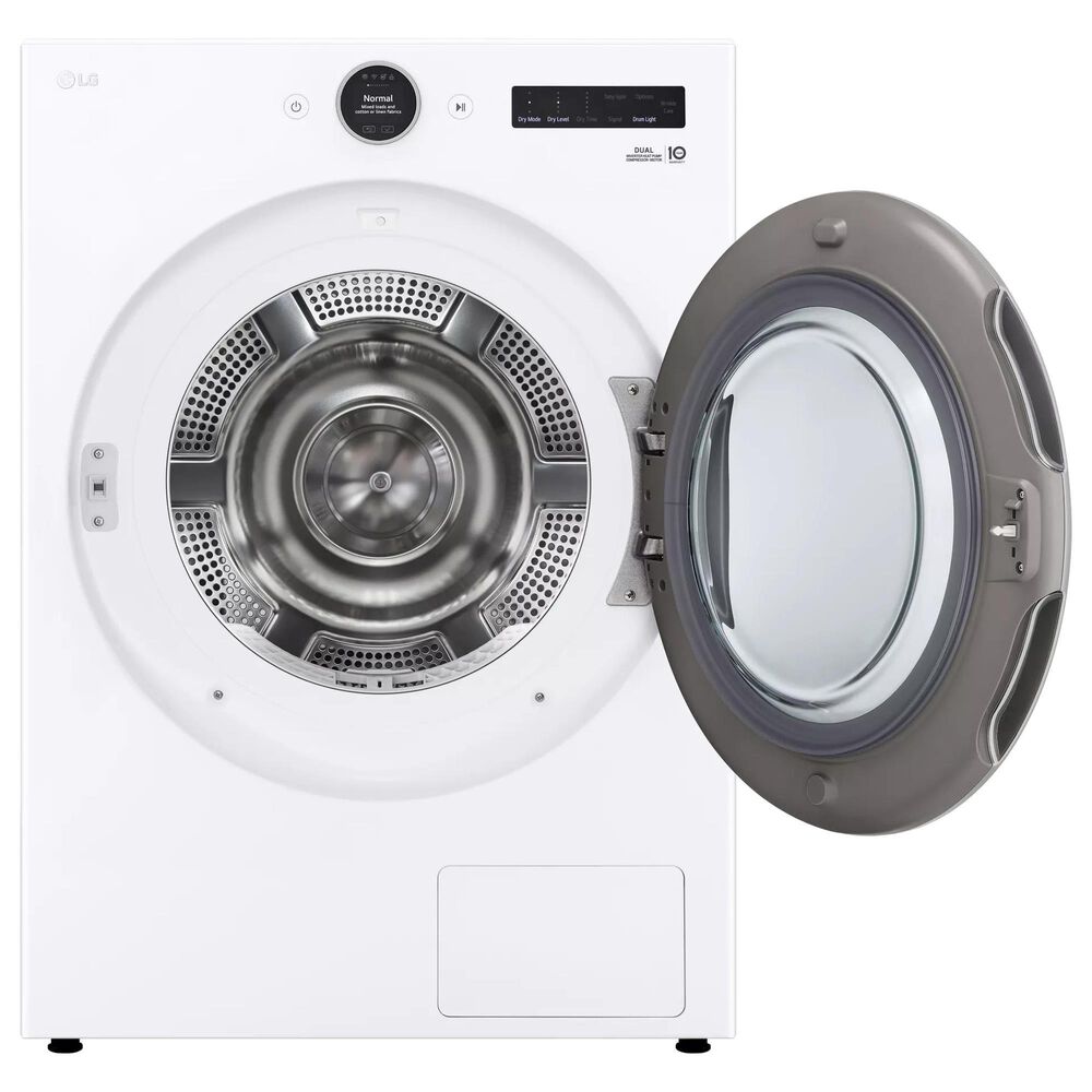 LG 7.8 Cu. Ft. Mega Capacity Smart Front Load Dryer with Dual Inverter Heat Pump in White, , large