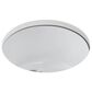 Kohler Porto Fino 18.5" Top-Undermount Single Bowl Bar Sinks in White, , large