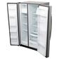 GE Appliances 25.3 Cu. Ft. Side by Side Refrigerator with External Dispenser in Fingerprint Resistant Stainless Steel, , large