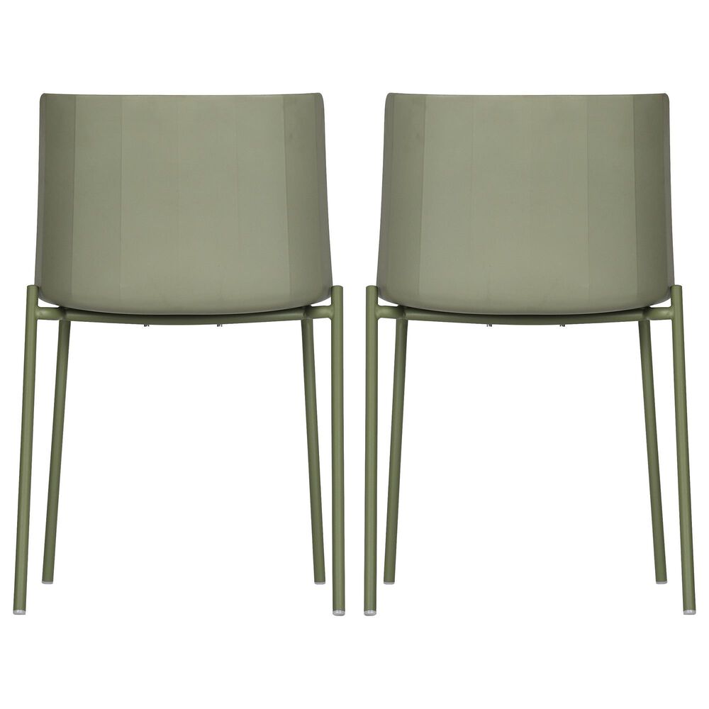 Moe&#39;s Home Collection Esme Patio Dining Chair in Green &#40;Set of 2&#41;, , large