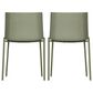 Moe"s Home Collection Esme Patio Dining Chair in Green (Set of 2), , large