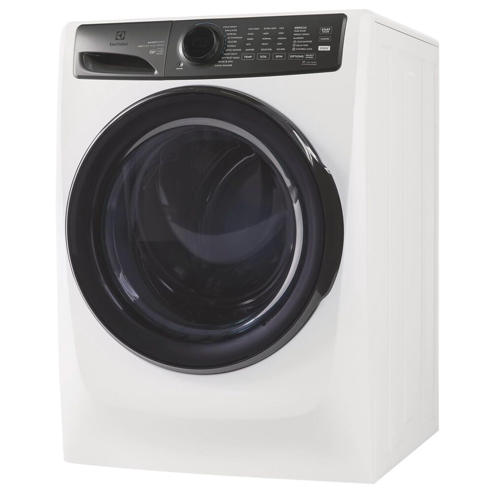 Electrolux 700 Series 4.5 Cu. Ft. Front Load Washer and 8.0 Cu. Ft. Gas Dryer Laundry Pair with Two Pedestals in Matte White, , large