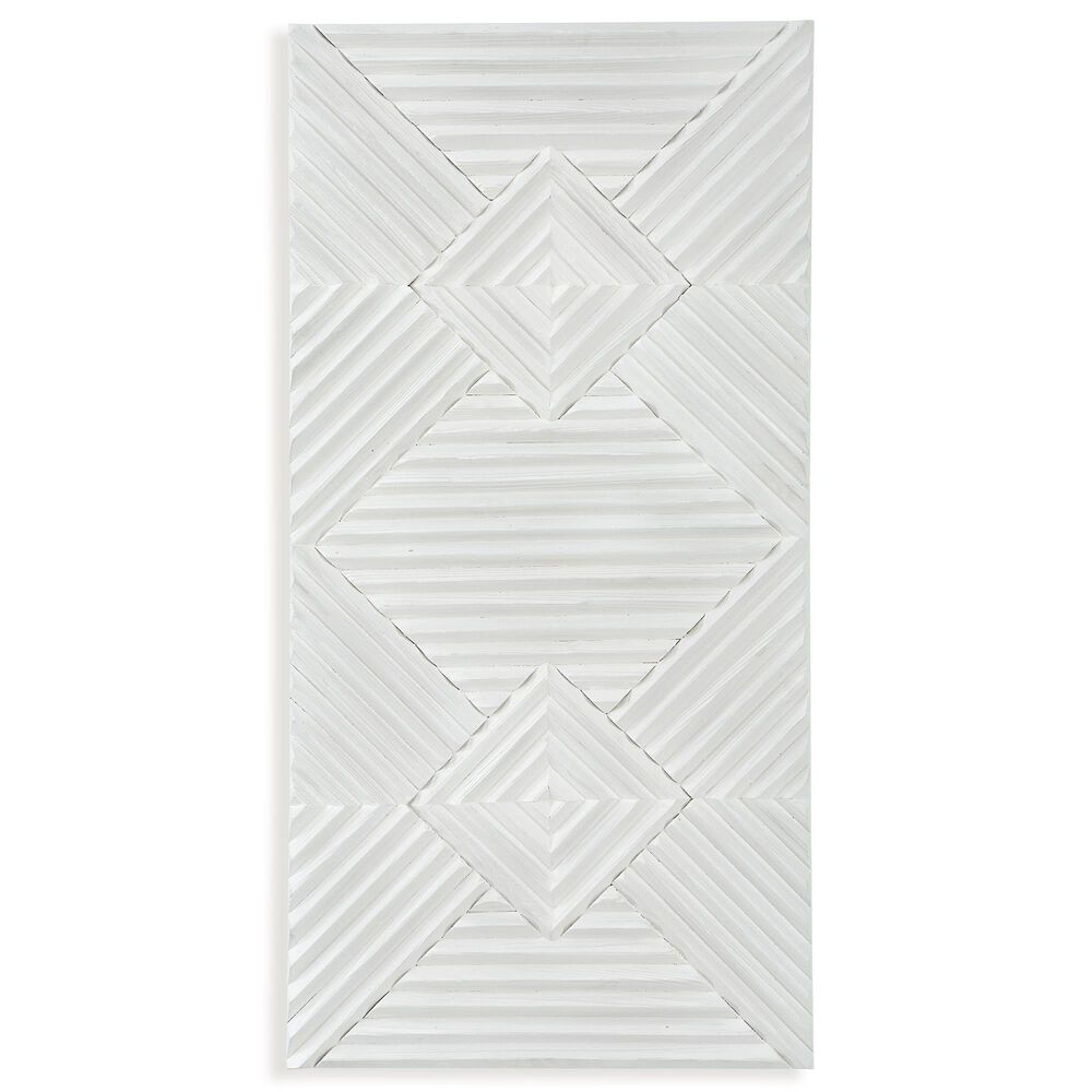 Uttermost Nexus 48&quot; x 24&quot; Wall Decor in White Washed, , large