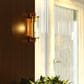Vaxcel Morgan Park 16" 1-Light Dusk-to-Dawn Sensor Outdoor Wall Sconce in Warm Brass, , large