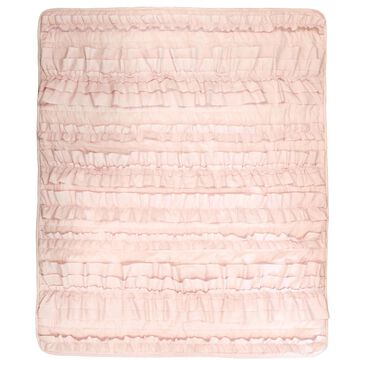 Triangle Home Fashions Belle 60" x 50" Throw Blanket in Blush, , large