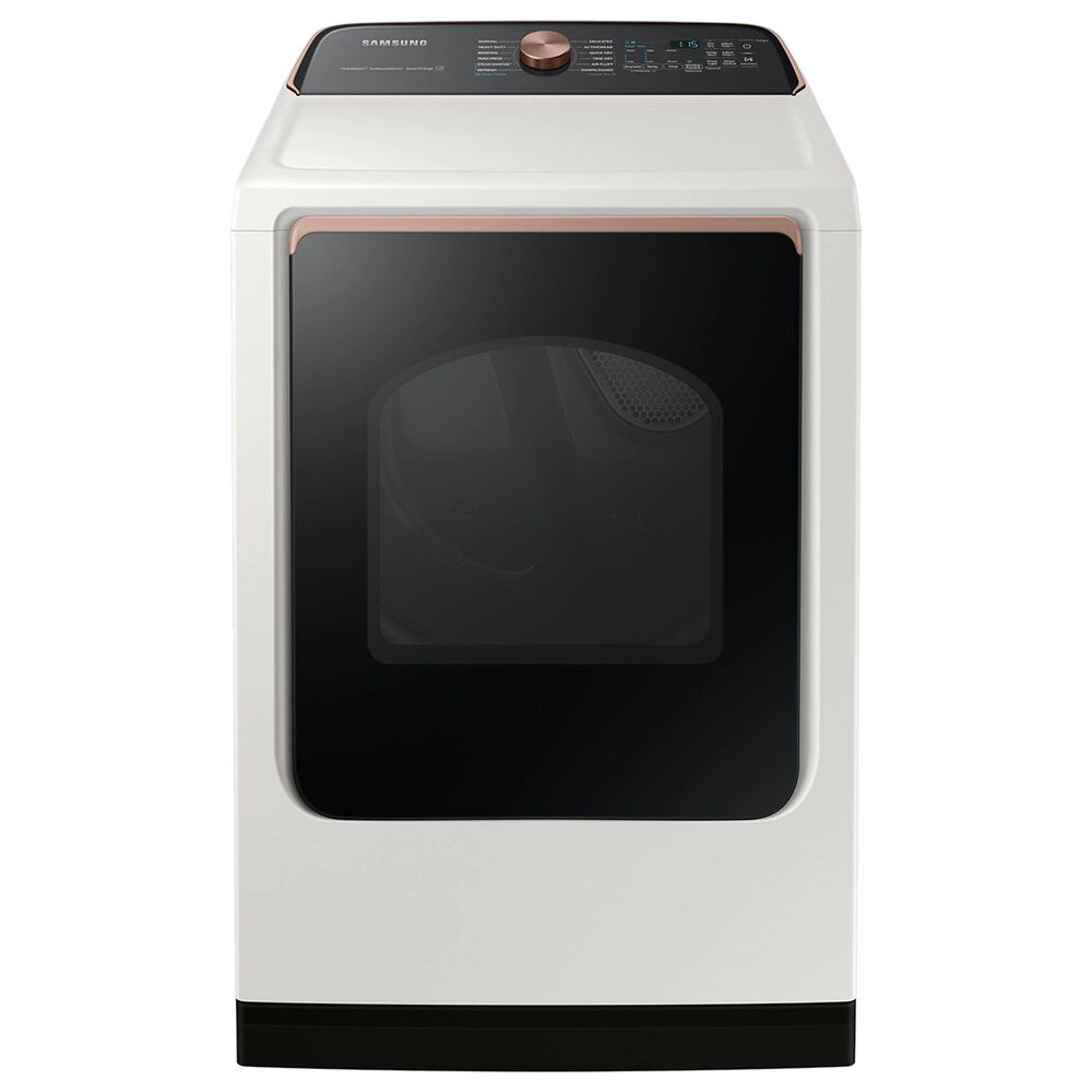 Samsung 5.5 Cu. Ft. Smart Top Load Impeller Washer and 7.4 Cu. Ft. Electric Dryer in Ivory, , large
