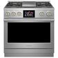 Monogram 36" Dual-Fuel Professional Range with 4 Burners and Griddle in Stainless Steel, , large