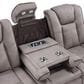 Titanic Furniture Power Reclining Sofa with Power Headrest in Brown, , large