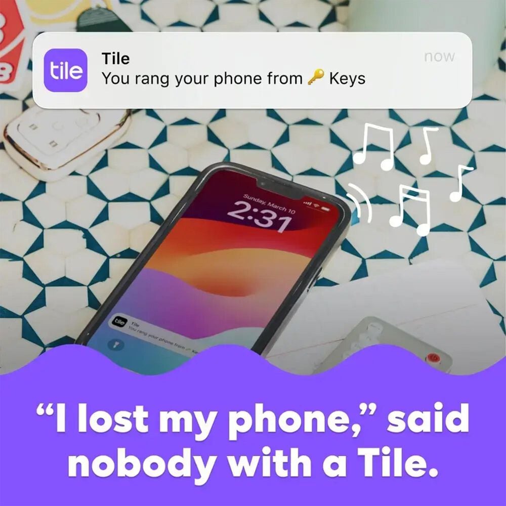 Tile by Life360 Tile Slim - Bluetooth Tracker - Black, , large