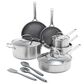 Green Pan Apex 13-Piece Nonstick Cookware Set in Stainless Steel, , large