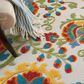 Nourison Aloha ALH17 12" x 15" Ivory and Multicolor Indoor/Outdoor Area Rug, , large