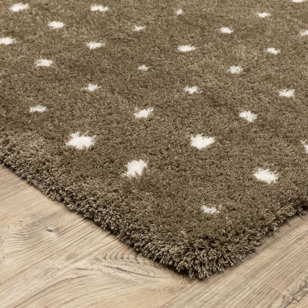 Oriental Weavers Galileo GAL03 Brown and Ivory 5&#39;3&quot; x 7&#39;6&quot; Area Rug, , large