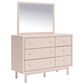 Ashley 4-Piece Full Double Storage Bed Set in Pink, , large