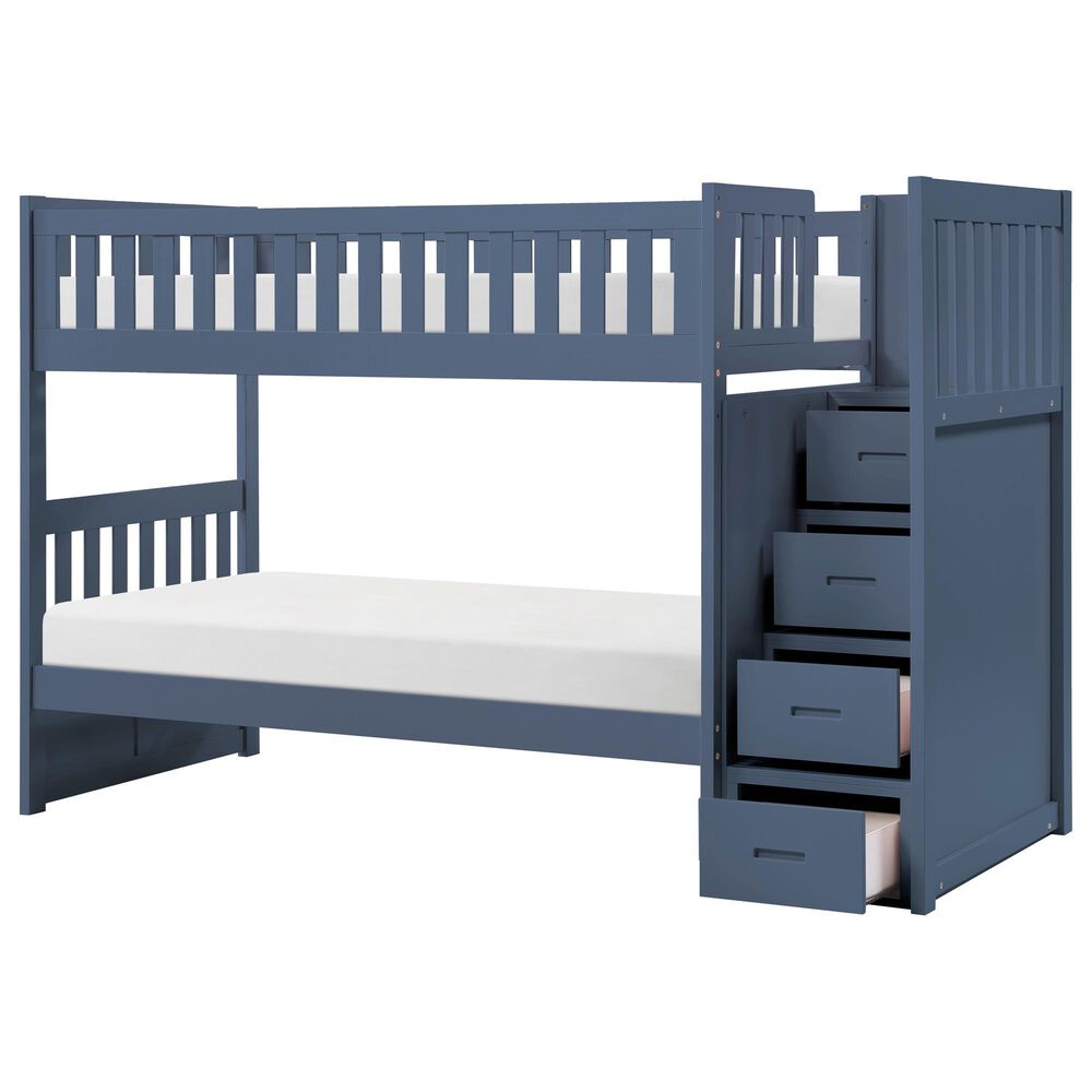 Homelegance Twin/Twin Step Bunk Bed, , large