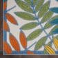 Nourison Aloha ALH18 2"8" x 4" Ivory and Multicolor Indoor/Outdoor Area Rug, , large