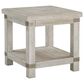 Ashley Carynhurst Rectangular End Table in White Wash Gray, , large