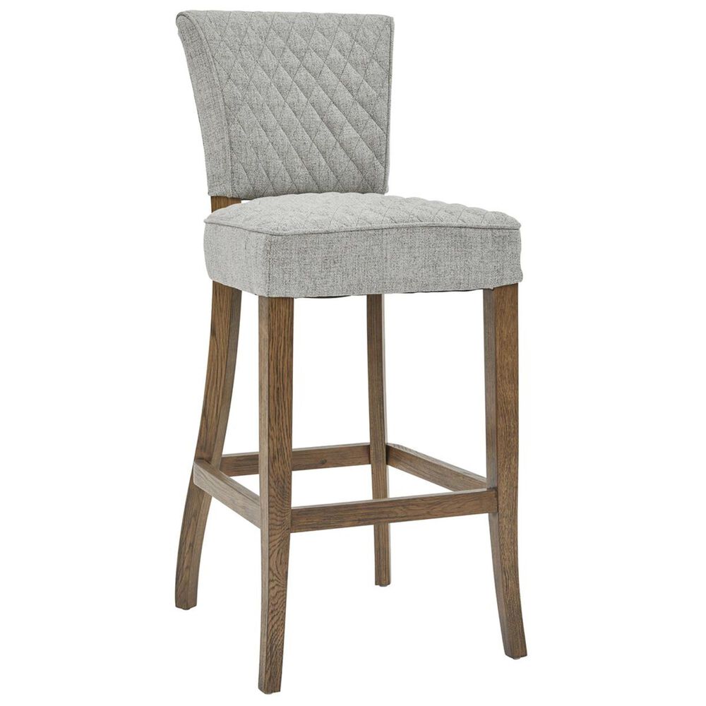 Accentric Approach Modern Authentics Benton Quilted Bar Stool in Grey, , large
