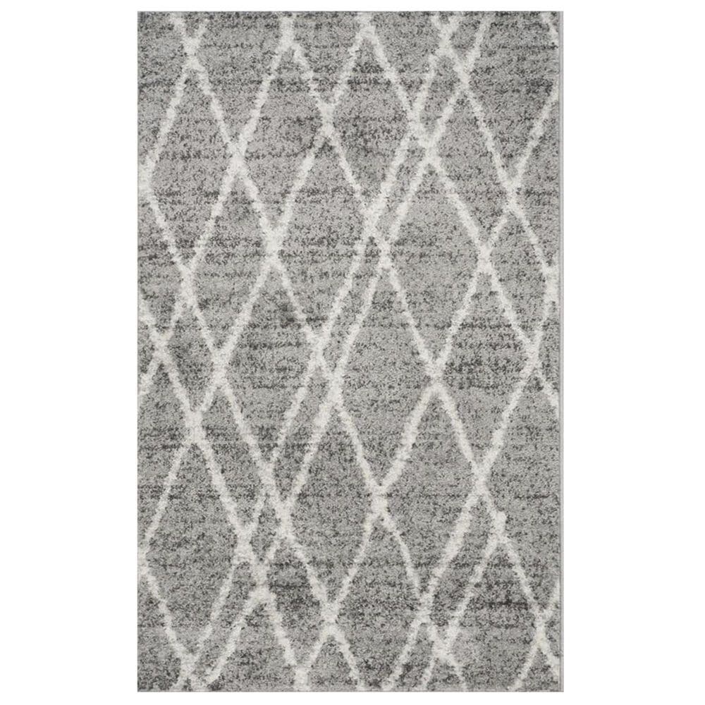 Safavieh Adirondack ADR128B 3" x 5" Ivory and Silver Area Rug, , large