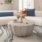 Hearth and Haven Outdoor Waterproof Coffee Table in White, , large