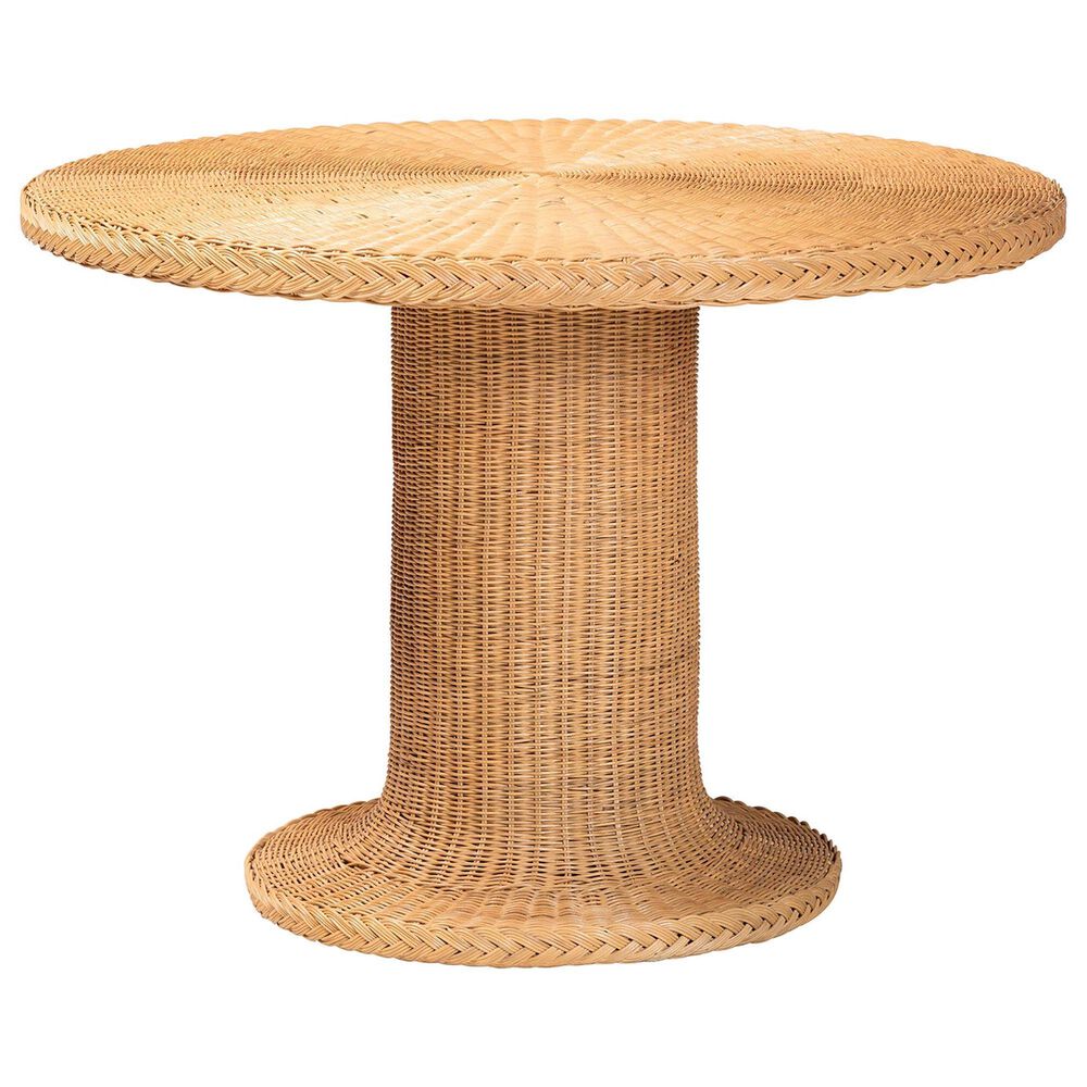 Baxton Studio Farrow Dining Table in Light Honey - Table Only, , large