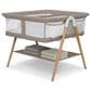 Delta Children Bondi Beechwood Twin Bassinet in Tan, , large