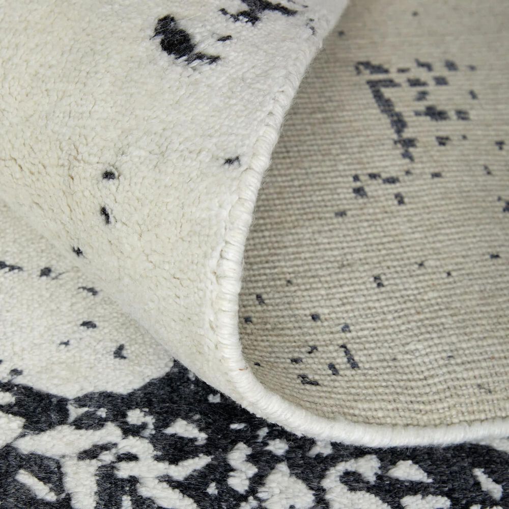 Feizy Coda 8927F 3&#39;6&quot; x 5&#39;6&quot; Black and White Area Rug, , large