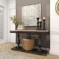 Maple and Jade 36" x 36" Square Embossed Floral Home Wall Decor in Weathered Gray and Dark Silver, , large