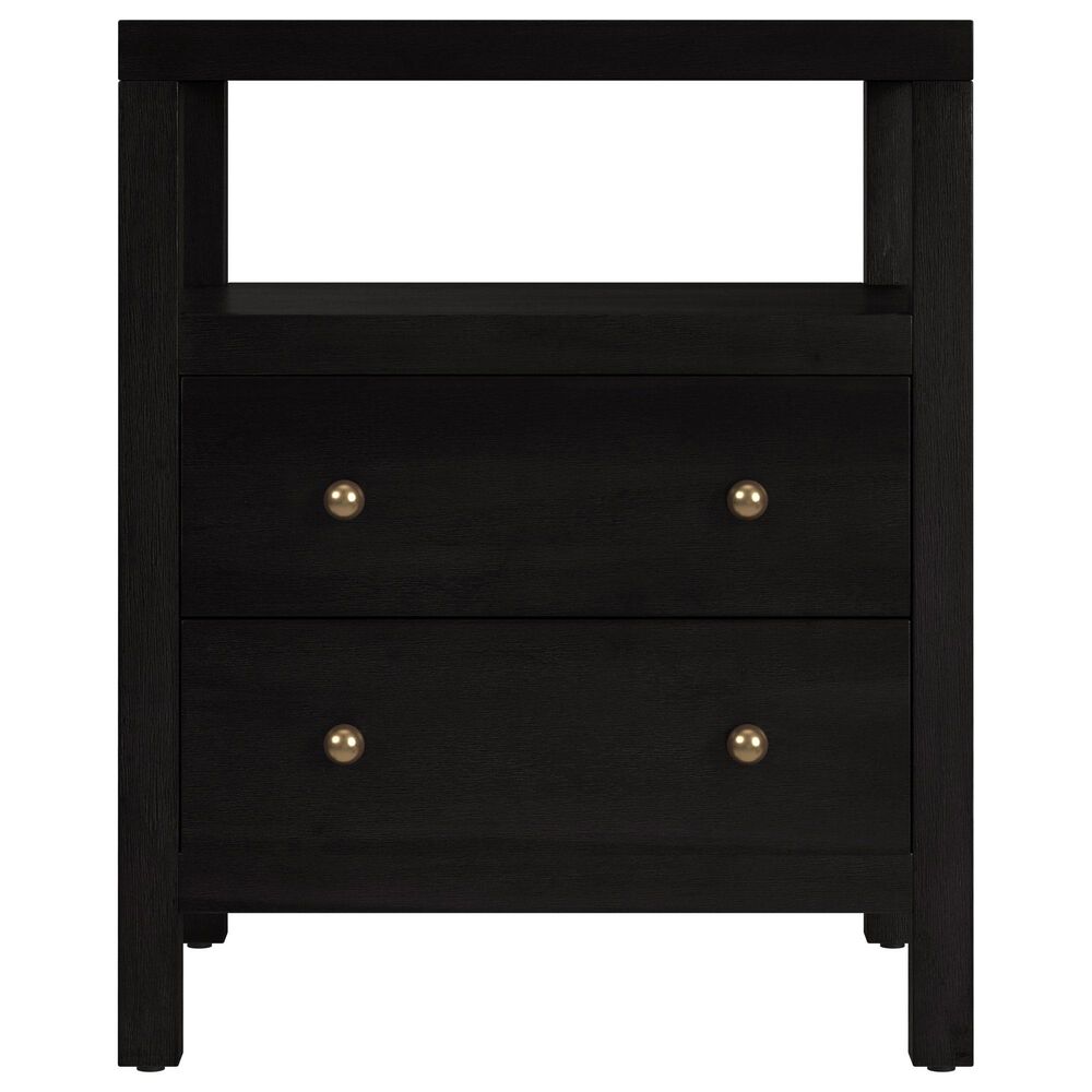 Butler Specialty Company Nora 2 Drawer Nightstand with Open Shelf in Coffee Brown, , large