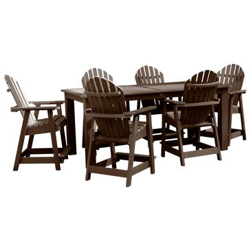 Highwood USA Muskoka 7-Piece Patio Counter Dining Set in Weathered Acorn, , large