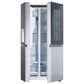 LG 27.1 Cu. Ft. Side-by-Side Refrigerator in Print Proof Stainless Steel, , large