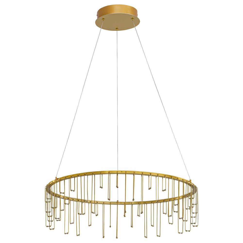 Golden Lighting Lucerna 26" 1-Light LED Chandelier in Gold, , large