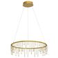 Golden Lighting Lucerna 26" 1-Light LED Chandelier in Gold, , large