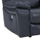 Ashley Leesworth Leather Power Reclining Sofa and Recliner Set in Ocean, , large