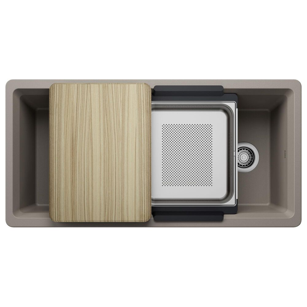 Blanco Inteos 39&quot; Undermount Single Bowl Kitchen Sink in Truffle, , large