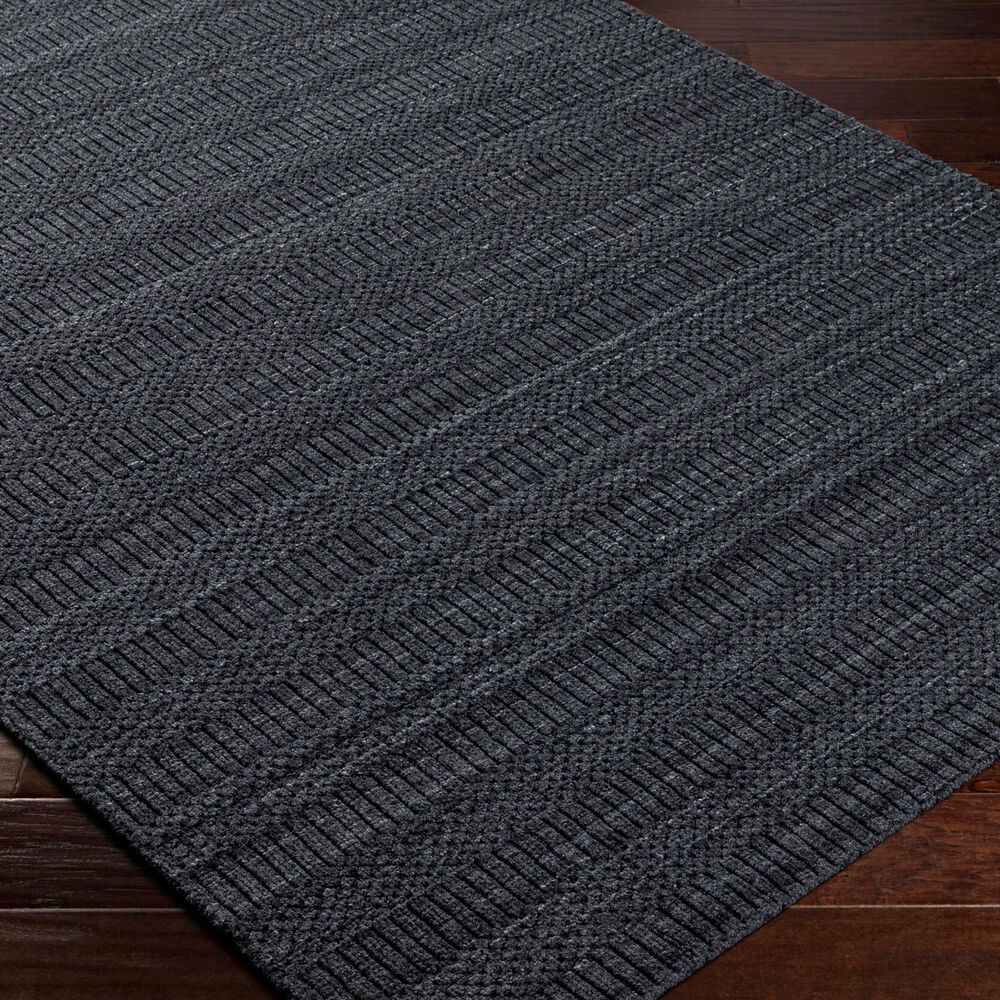 Surya Hickory Charcoal, Black and Gray 10&#39; x 14&#39; Indoor/Outdoor Area Rug, , large