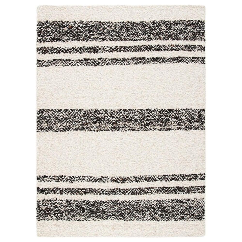 Safavieh Natura NAT328Z 3" x 5" Black and Ivory Area Rug, , large