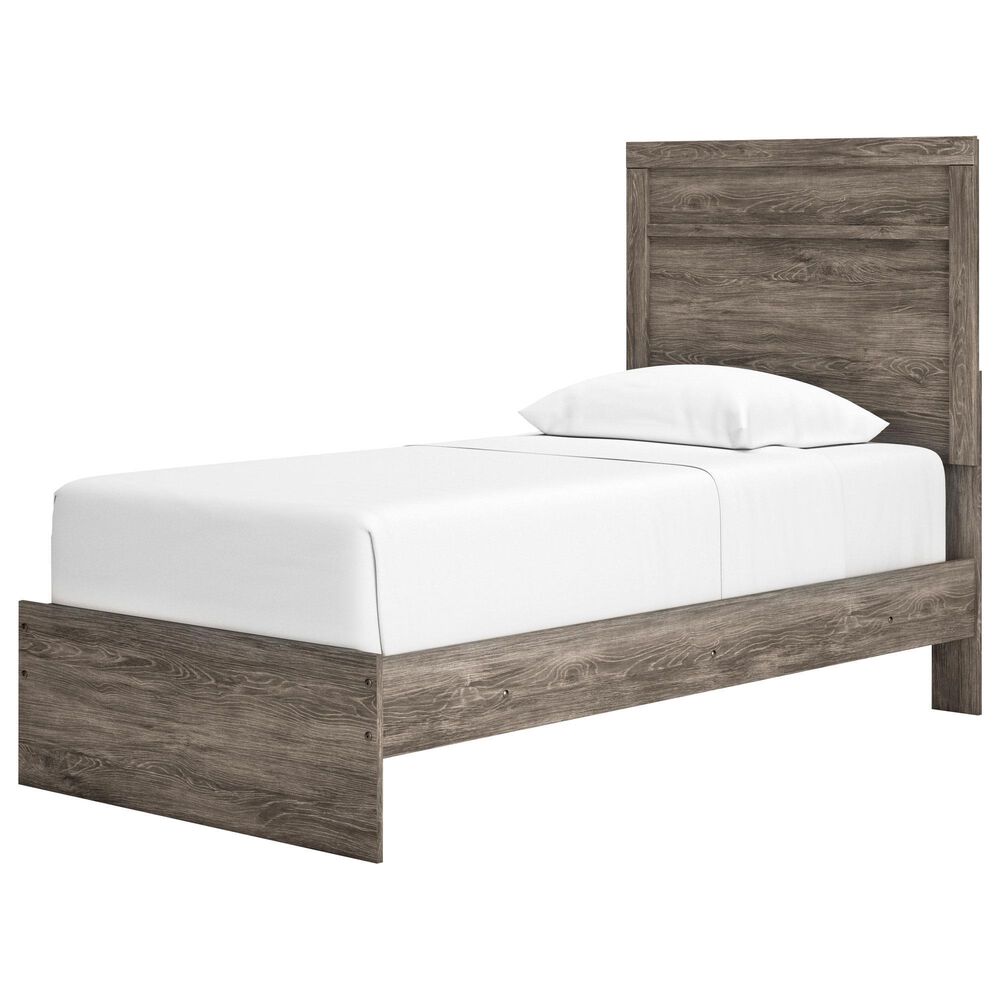 Ashley Ralinksi Twin Panel Bed in Gray, , large