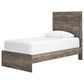Ashley Ralinksi Twin Panel Bed in Gray, , large