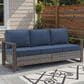 Sunwell Garden Patio Sofa with Gray Wicker in Gray, , large