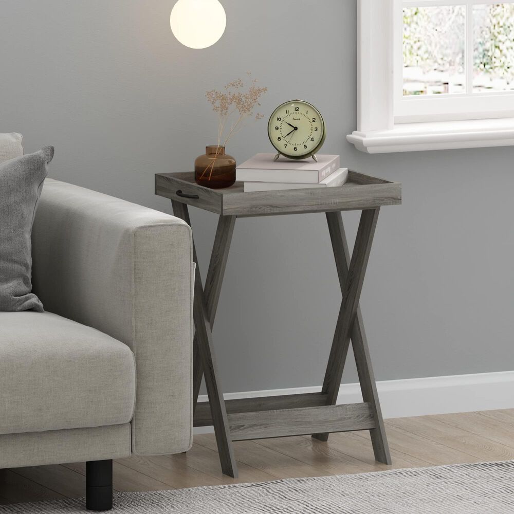 HOMLUX Classic Tray Table in French Oak, , large