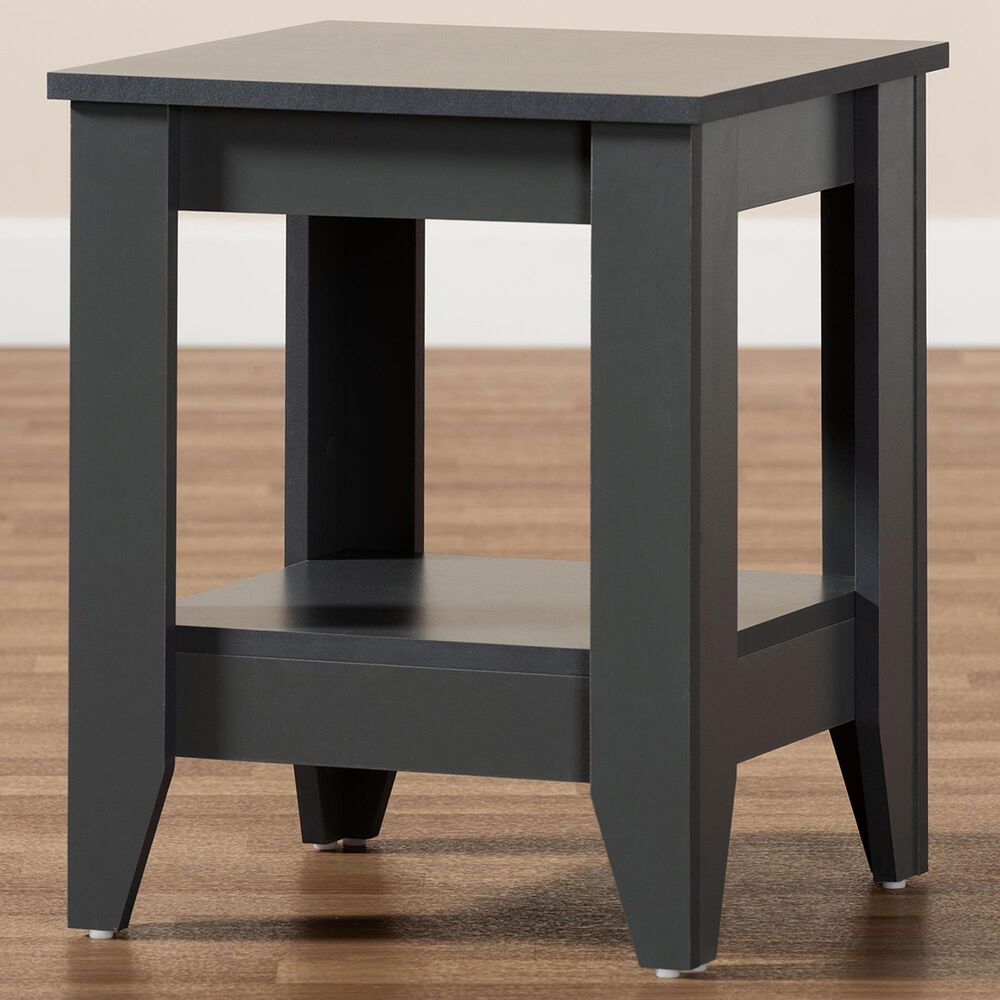 Baxton Studio Audra End Table in Grey, , large
