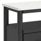 Ashley Cadmori 1-Drawer Nightstand in Matte Black and White, , large